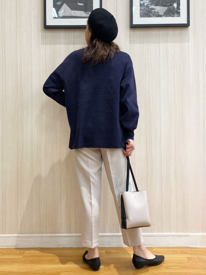 natsuさんの「SHOO･LA･RUE｜◆【洗える】一枚で簡単こなれ見え スポンディッシュ 裾レイヤード風ニット」を使ったコーディネート