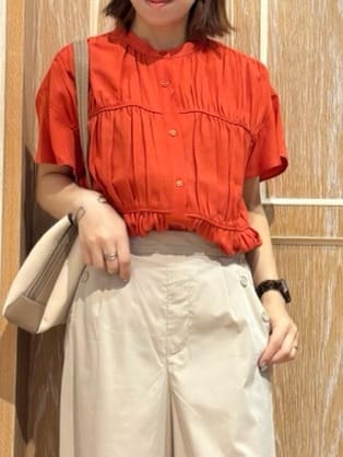 meiさんの「SHOO･LA･RUE｜【ひんやり/UV】キレイもすっきりも叶える マリン風ガウチョパンツ」を使ったコーディネート