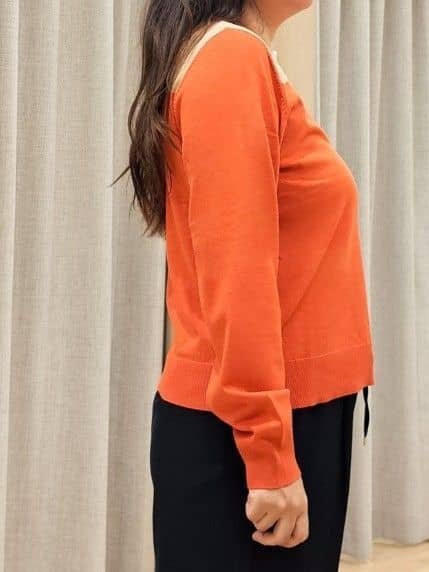 ふるさんの「grove｜【アンサンブル対応】バイカラー切替ニット」を使ったコーディネート