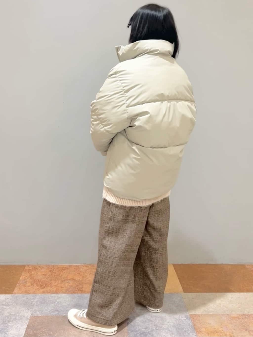 ひらのみさんの「THE SHOP TK｜◆【毛玉になりにくい/蓄熱性】春色_美人ガーターニット/洗える/体形カバー」を使ったコーディネート