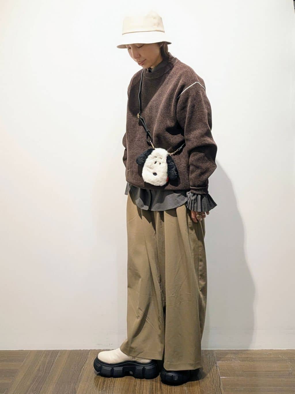 4410さんの「THE SHOP TK｜【大人の上品カジュアルを叶える】ハグするニット 洗濯機OK／6色展開」を使ったコーディネート