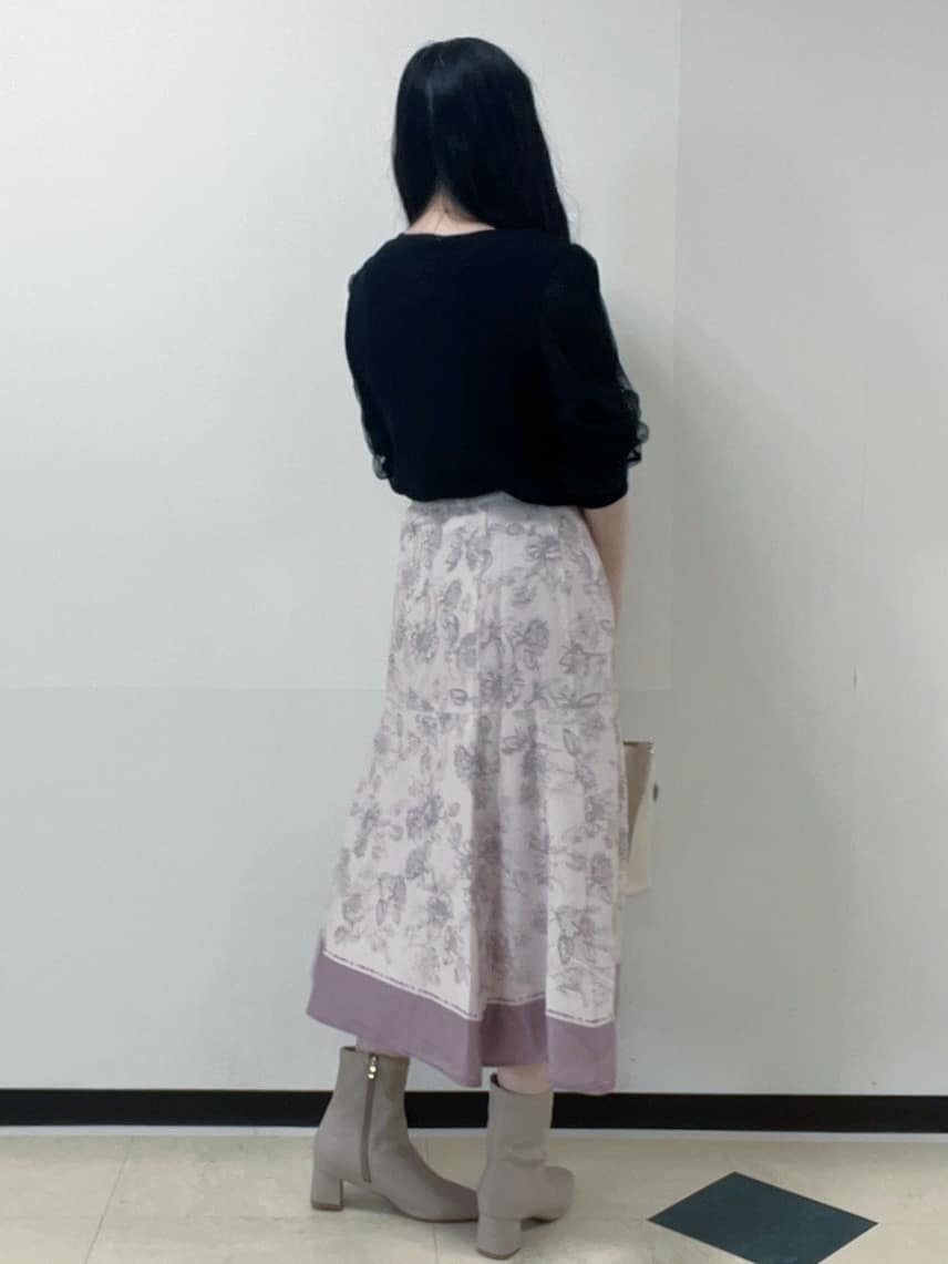 Hitomiさんの「index｜《5色展開》マジョリカプリーツスリーブニット【洗濯機洗い可】」を使ったコーディネート