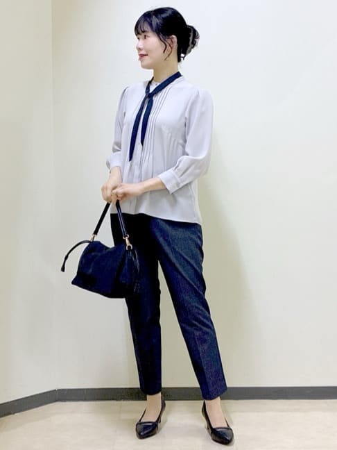  beni_gingerさんの「Reflect｜【高身長さんに嬉しい長め丈追加！／私のパンツ／すっきり見え◎】テーパードパンツ」を使ったコーディネート