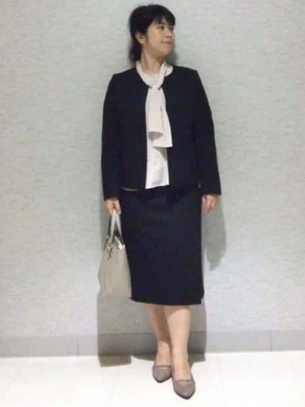 sakoさんの「Reflect｜【ライトアウター／通勤におすすめ◎／セットアップ可／すっきりシルエット】キレイめジャージジャケット」を使ったコーディネート