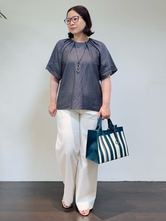 Asamiさんの「UNTITLED｜ビッグオーバルネックレス」を使ったコーディネート