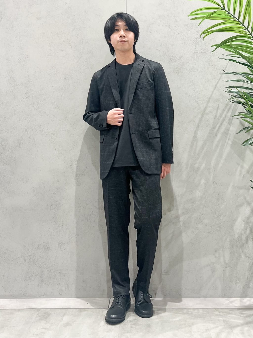 SHI-MAさんの「THE SHOP TK｜ライトTRジャージジャケット【洗濯機OK/毛玉ができにくい/ストレッチ/セットアップ可】」を使ったコーディネート