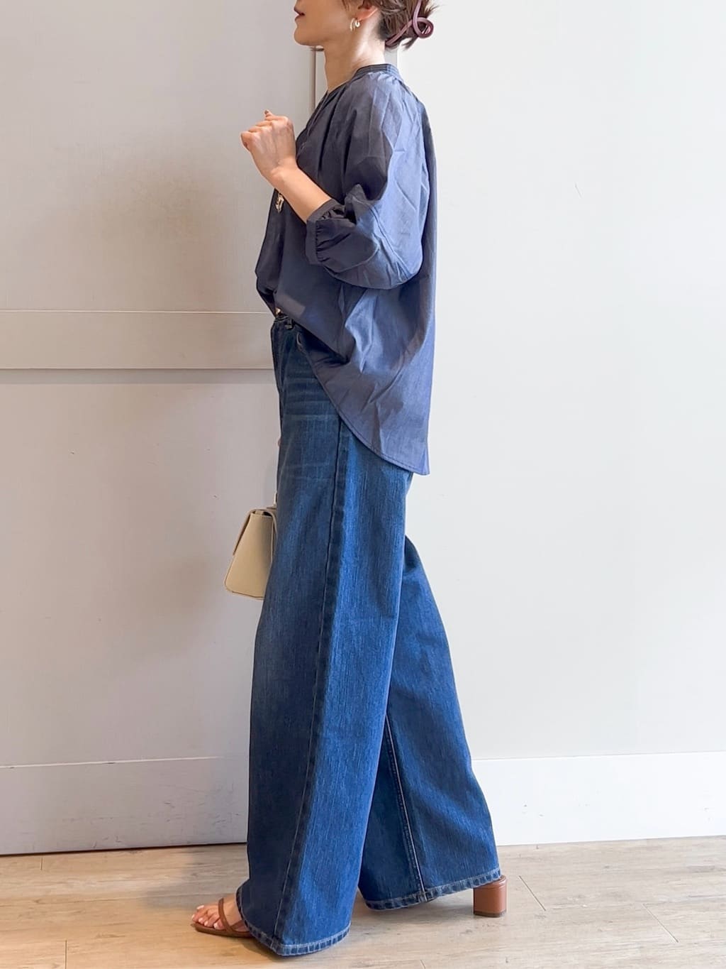 yamakoさんの「grove｜【Lee&times;grove別注】WIDE DENIM PANTS」を使ったコーディネート