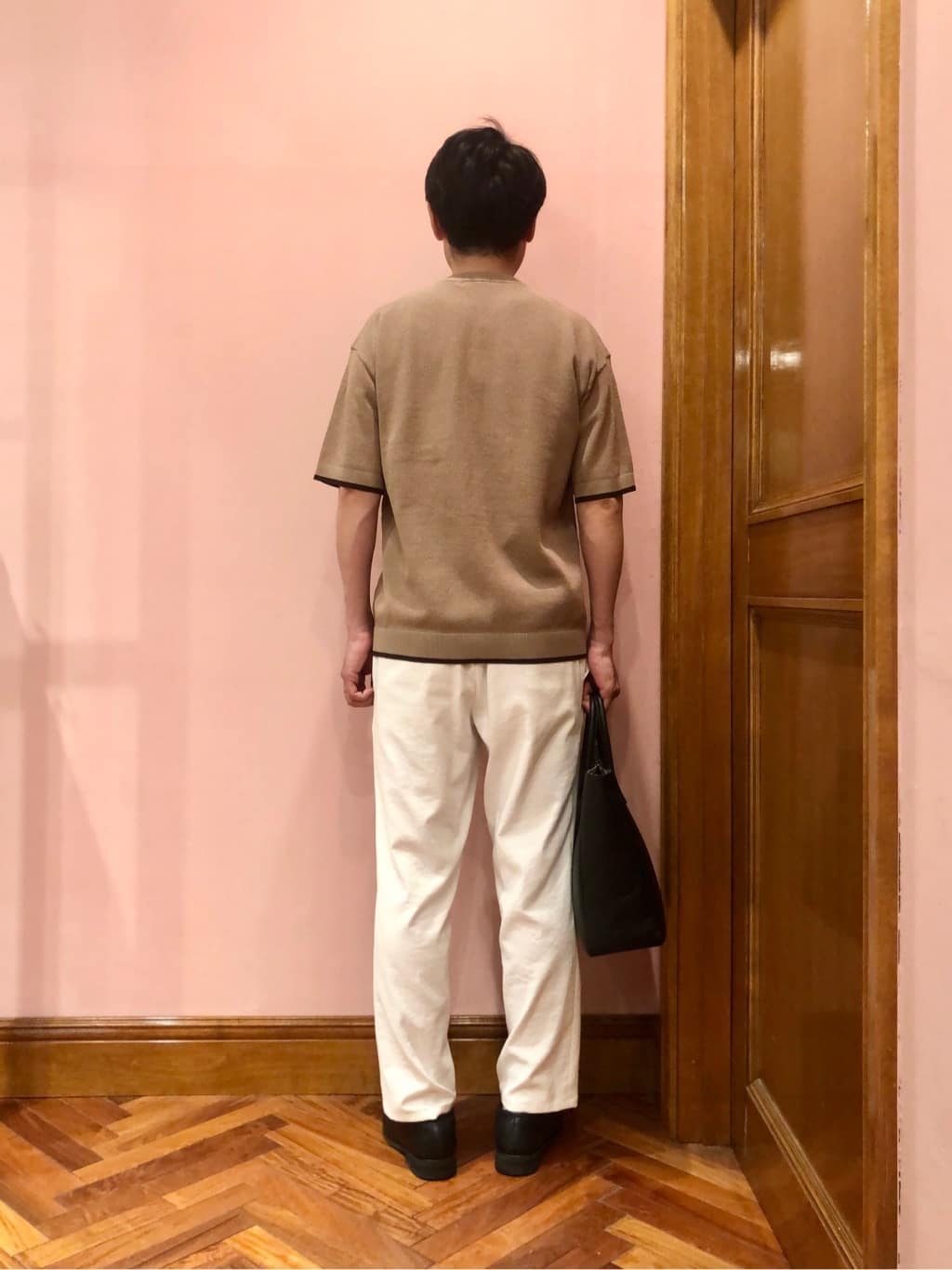 OKJさんの「DRESSTERIOR｜◆スクエアシュリンクレザー トートバッグ」を使ったコーディネート