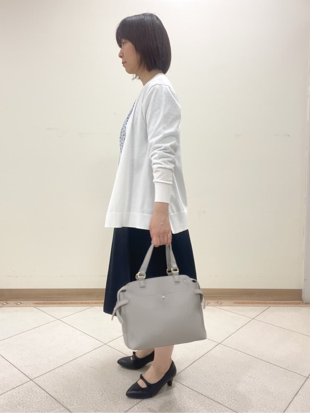 hanaさんの「Reflect｜◆【夏SALE／単品使いもできる】プリントブラウス着流しカーディガンニット」を使ったコーディネート
