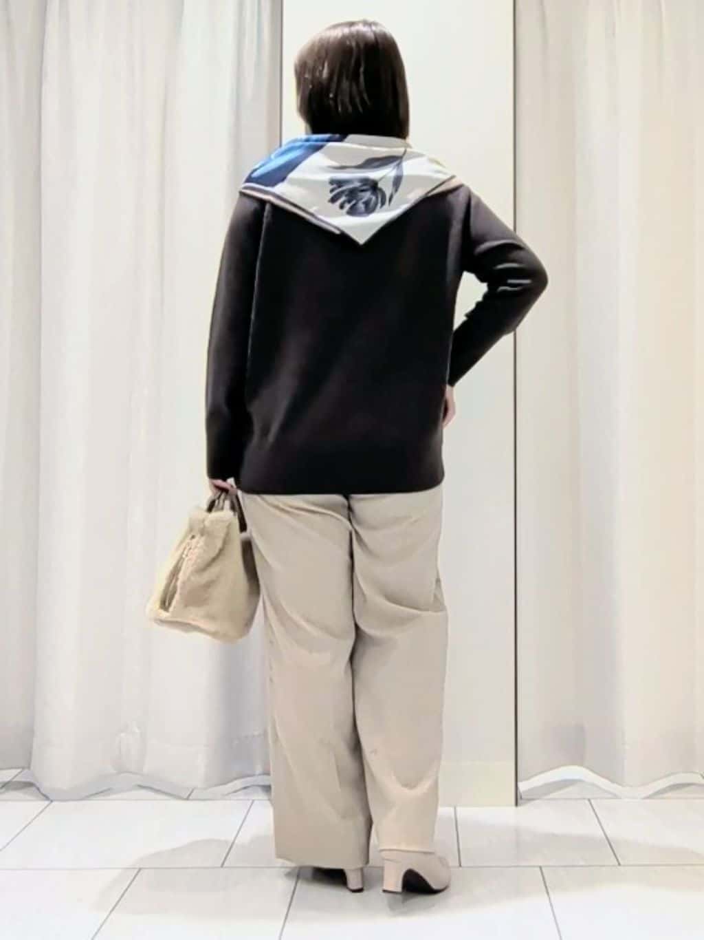 Onumaさんの「UNTITLED｜【重ね着もおすすめ/洗える】ウールカシミヤ クルーネックニット」を使ったコーディネート