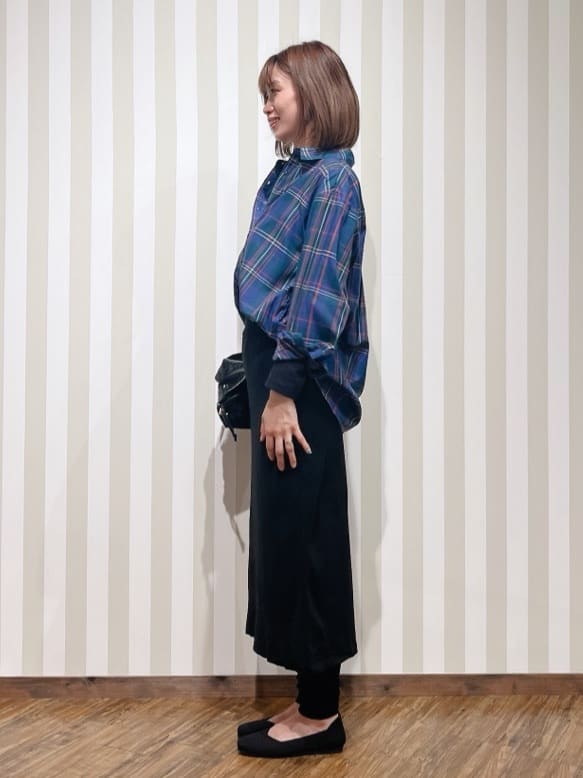 hassssyさんの「SHOO･LA･RUE｜【洗濯機可/S-LL】程よい抜け感 大人のチェックシャツ」を使ったコーディネート