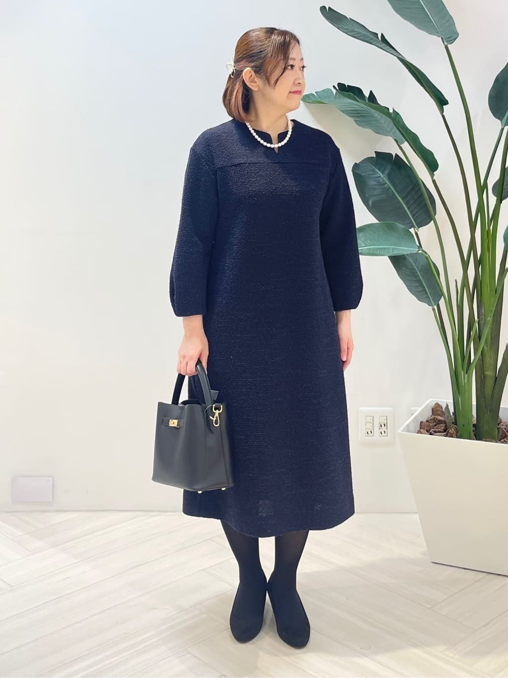 Tomoさんの「UNTITLED｜【軽量／ウール混】ライトフォルム ロングコート」を使ったコーディネート