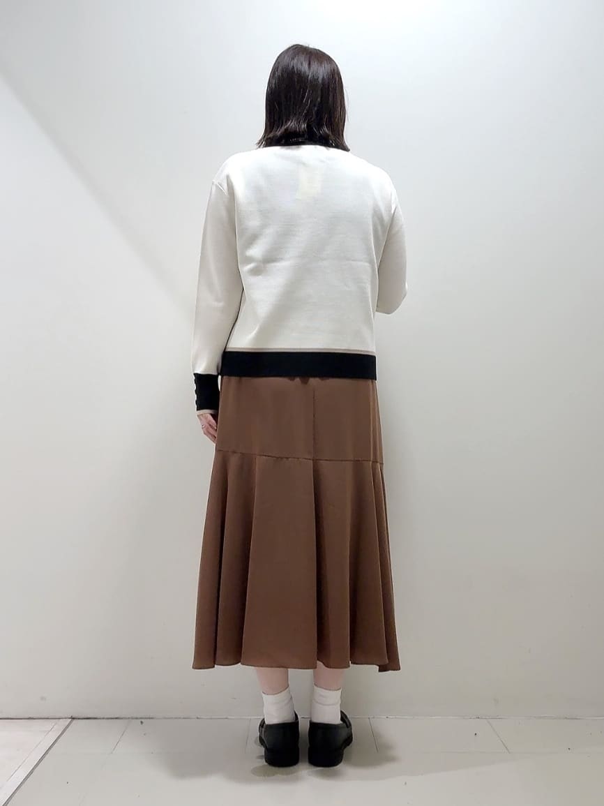 YUIさんの「UNTITLED｜【アンサンブル可/洗える】ウールミラノリブニット」を使ったコーディネート