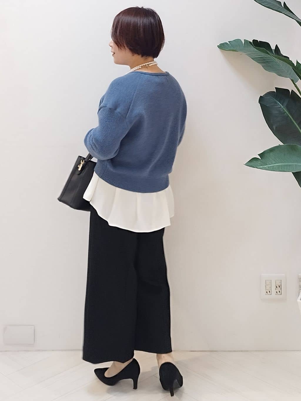 s u g iさんの「UNTITLED｜【洗える/重ね着/フォーマル】レイヤード ペプラムブラウス」を使ったコーディネート