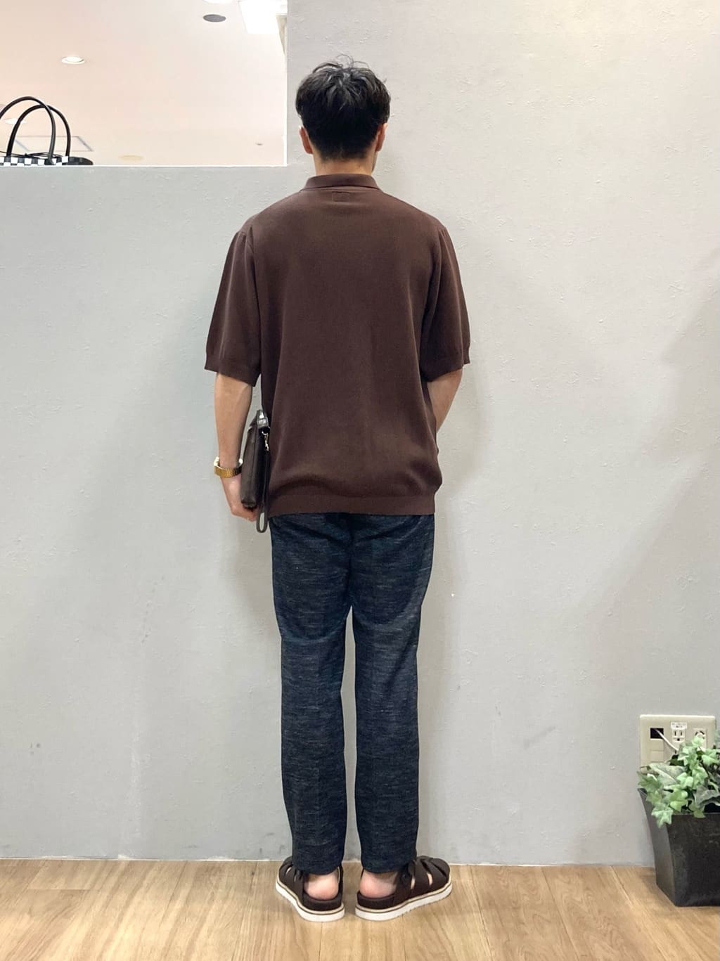 シュンさんの「TAKEO KIKUCHI｜【尾州織】リネンブレンド メッシュパンツ」を使ったコーディネート