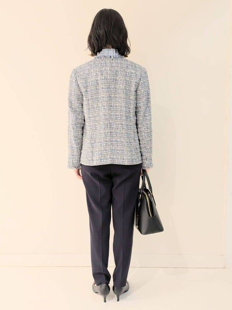 サオリさんの「UNTITLED｜【仕事着/スーツ】ファンシーツイード ジャケット」を使ったコーディネート