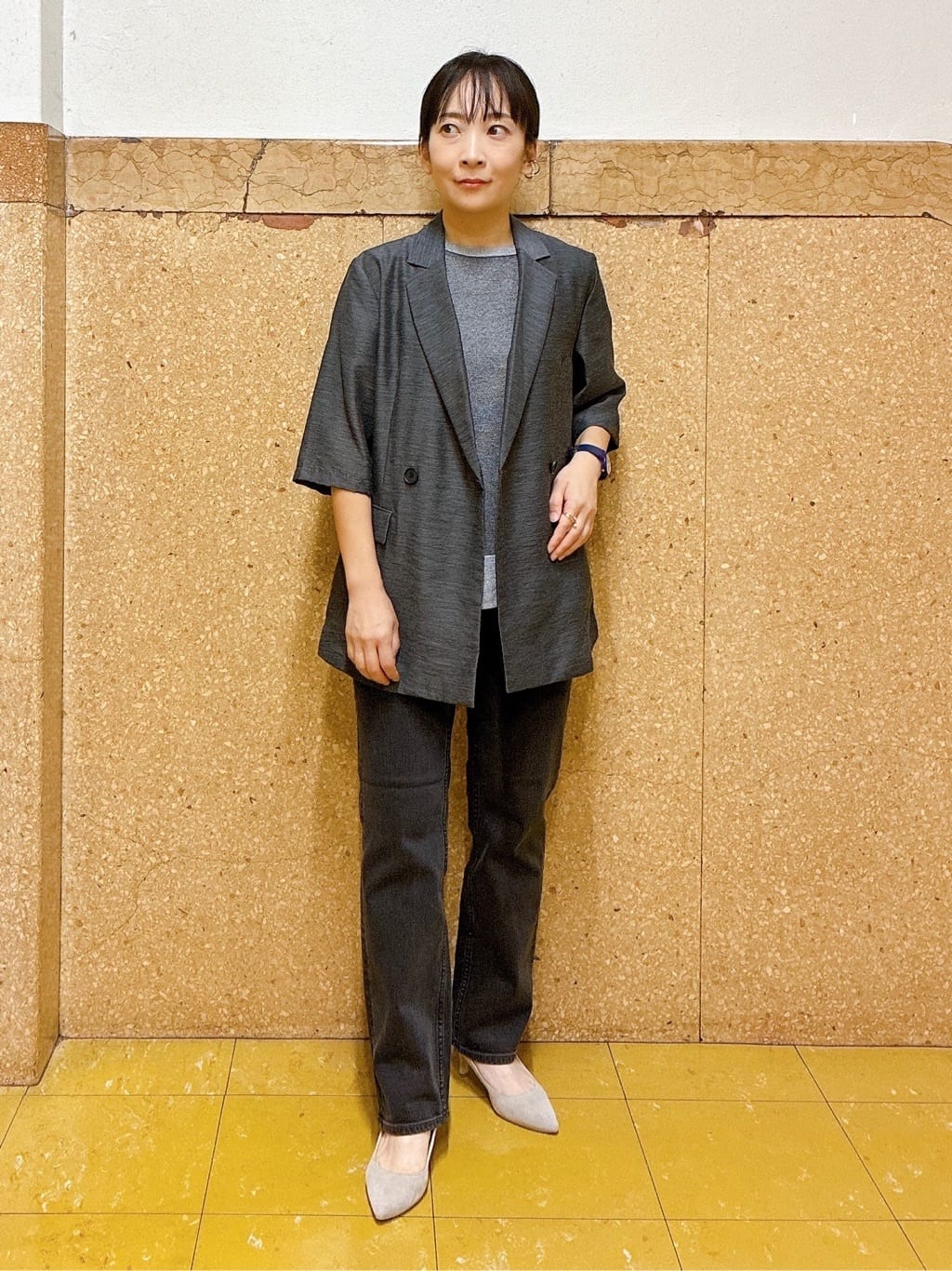 hattoriさんの「INDIVI｜ライトダブルジャケット」を使ったコーディネート