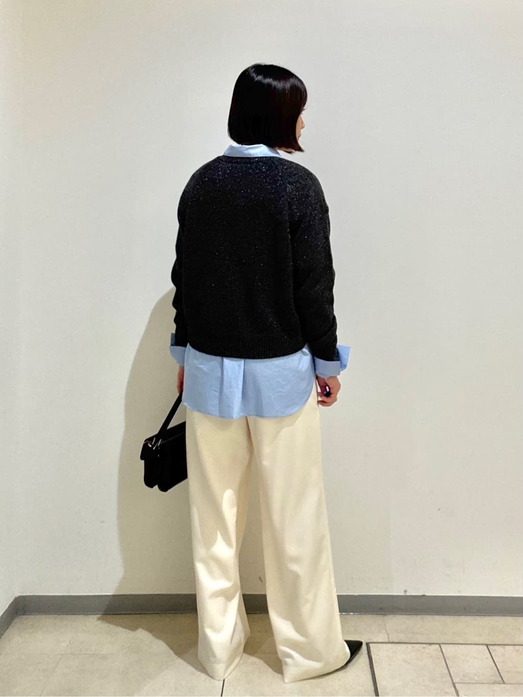 Itoさんの「UNTITLED｜【洗える/ワイド/ウエストゴム】ストレッチドロストパンツ」を使ったコーディネート