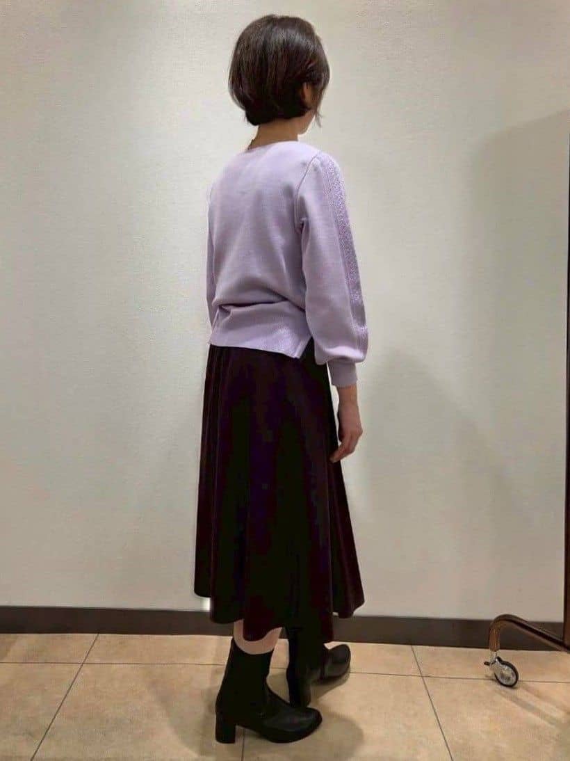 Rumiさんの「Reflect｜【SS-4Lサイズ／衿が顔に当たらない◎】スタンドネックミドルコート」を使ったコーディネート