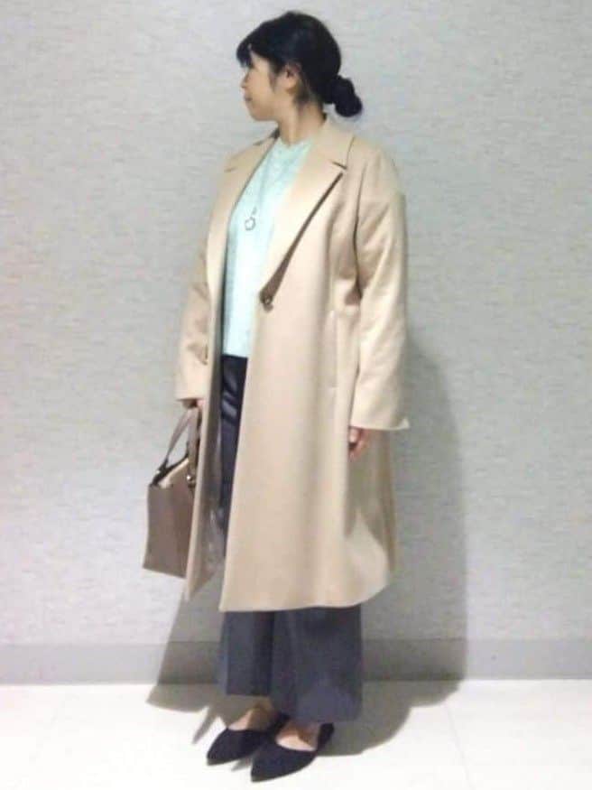 sakoさんの「Reflect｜【選べる5色／ゆったりシルエット】Vネックスパンコールニット」を使ったコーディネート