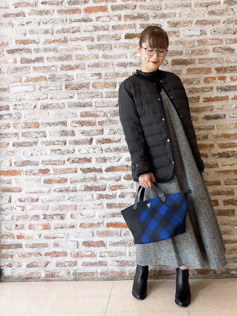 Yasucoさんの「Dessin｜【撥水・2WAY】ミュラーダウンコートミドル丈」を使ったコーディネート