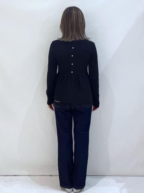 manaさんの「OPAQUE.CLIP｜《丈が選べる》ストレートデニムパンツ【洗濯機洗い可】」を使ったコーディネート