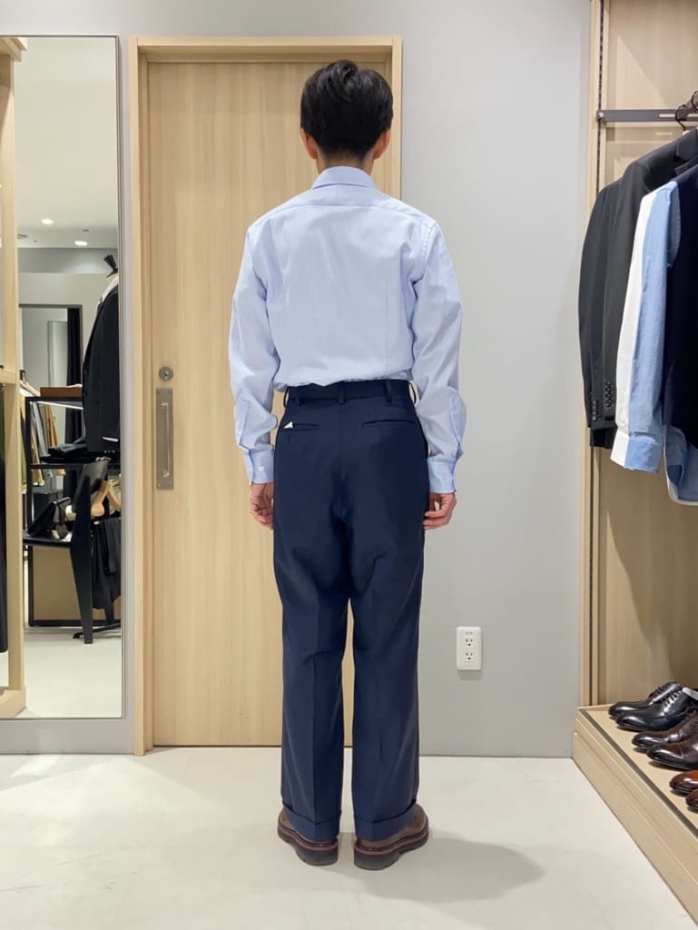 わいずみさんの「TAKEO KIKUCHI｜【Made in JAPAN】ドビーストライプ ドレス シャツ」を使ったコーディネート