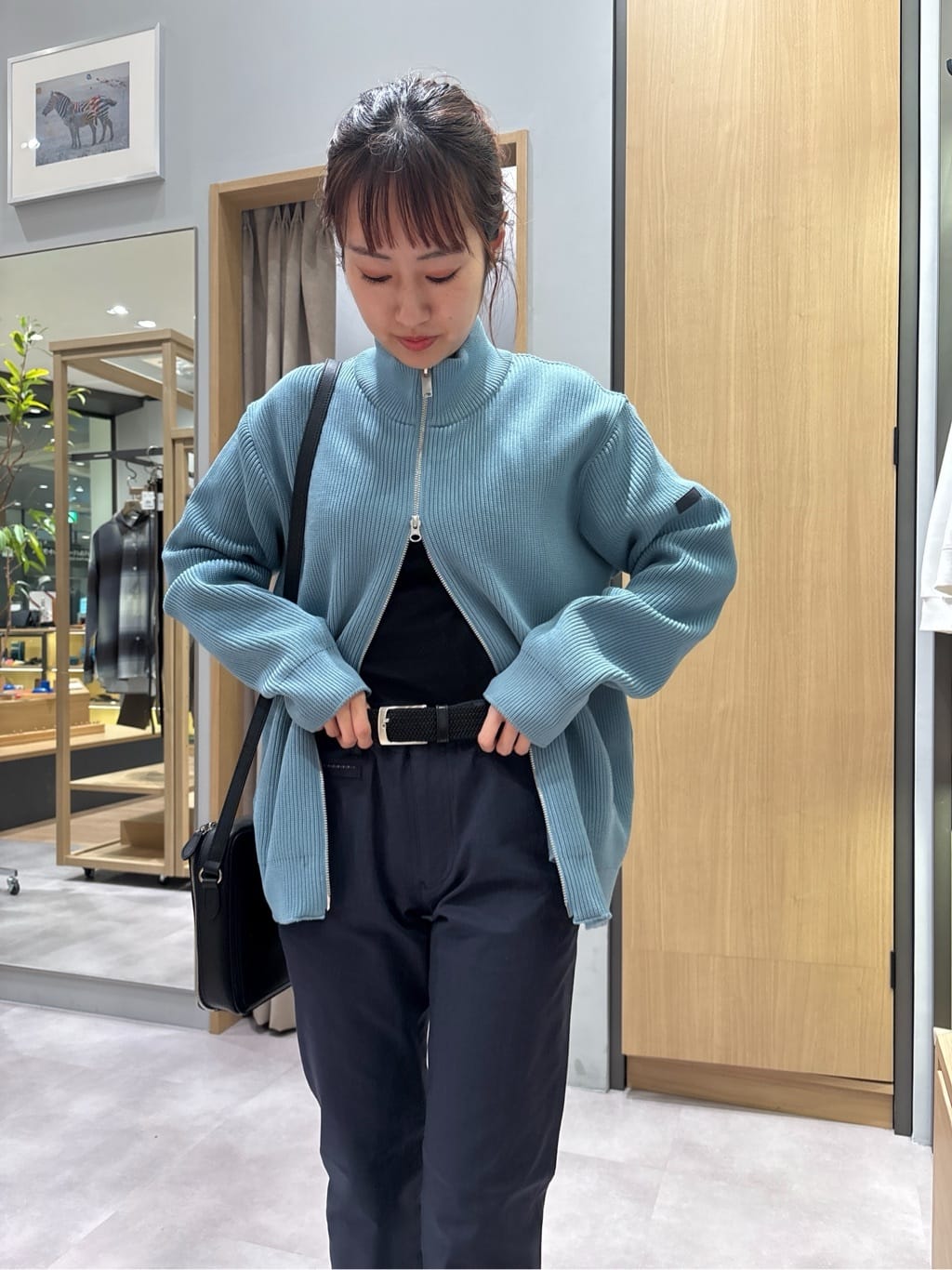 よぴさんの「TAKEO KIKUCHI｜【全7サイズ&times;8色展開！】トップマルチヘリンボン パンツ」を使ったコーディネート