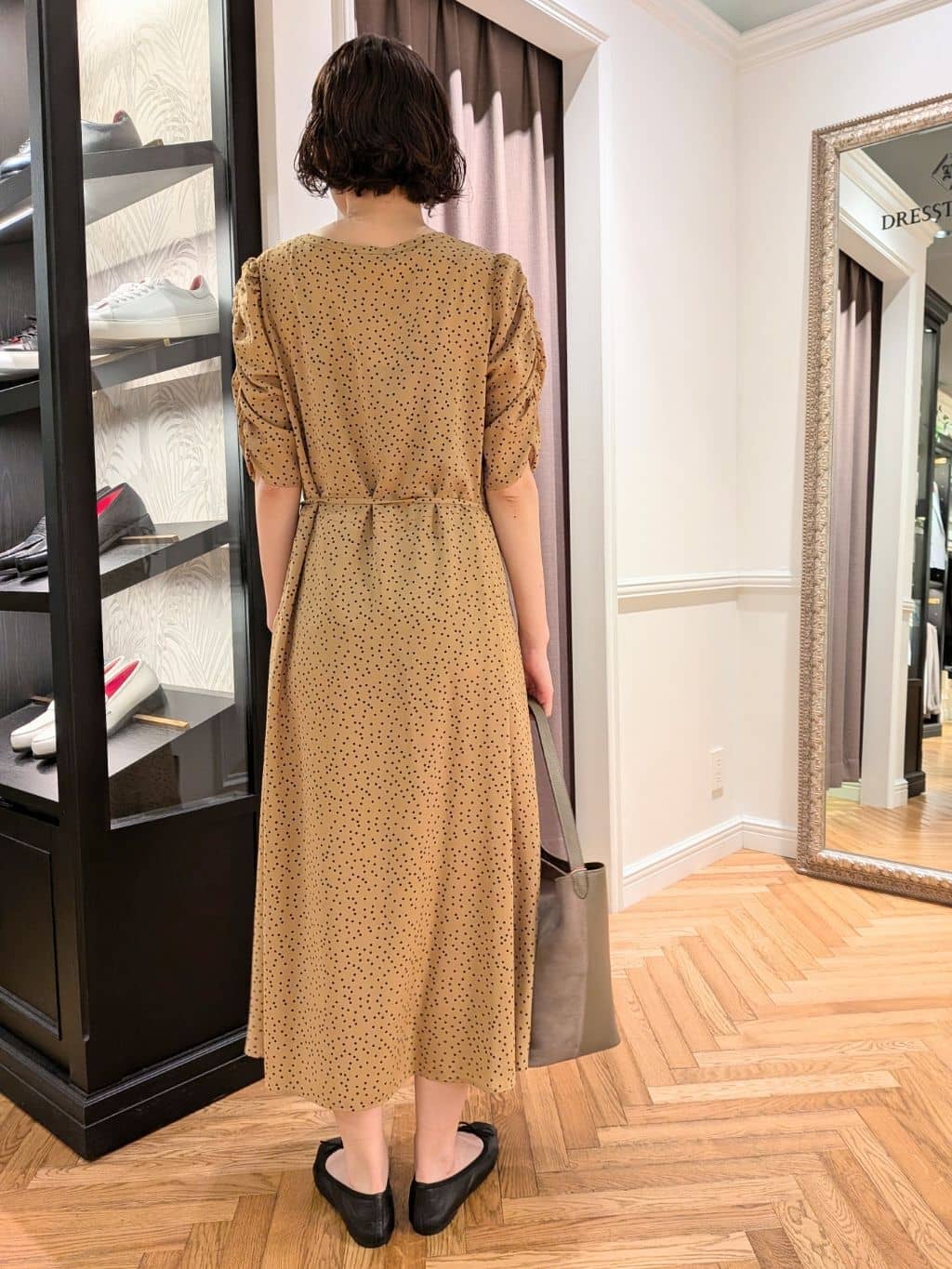 saoriさんの「DRESSTERIOR｜◆ソフトレザーバレエシューズ」を使ったコーディネート