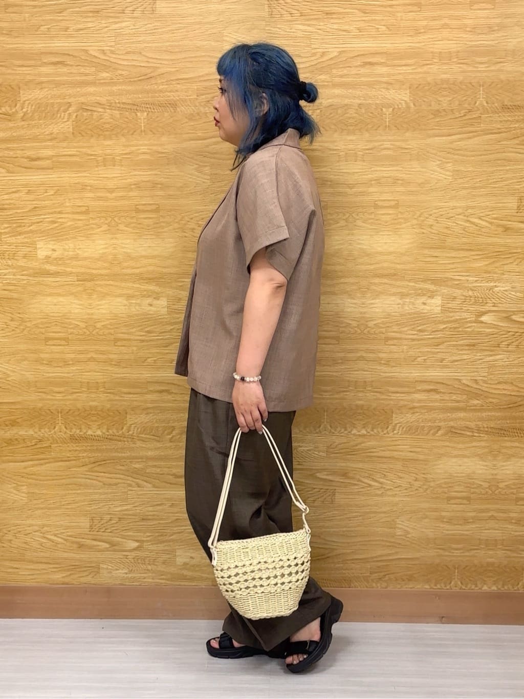 ぁむさんの「SHOO･LA･RUE｜【S-LL】さらりと着たい大人のための 麻調半袖ジャケット」を使ったコーディネート