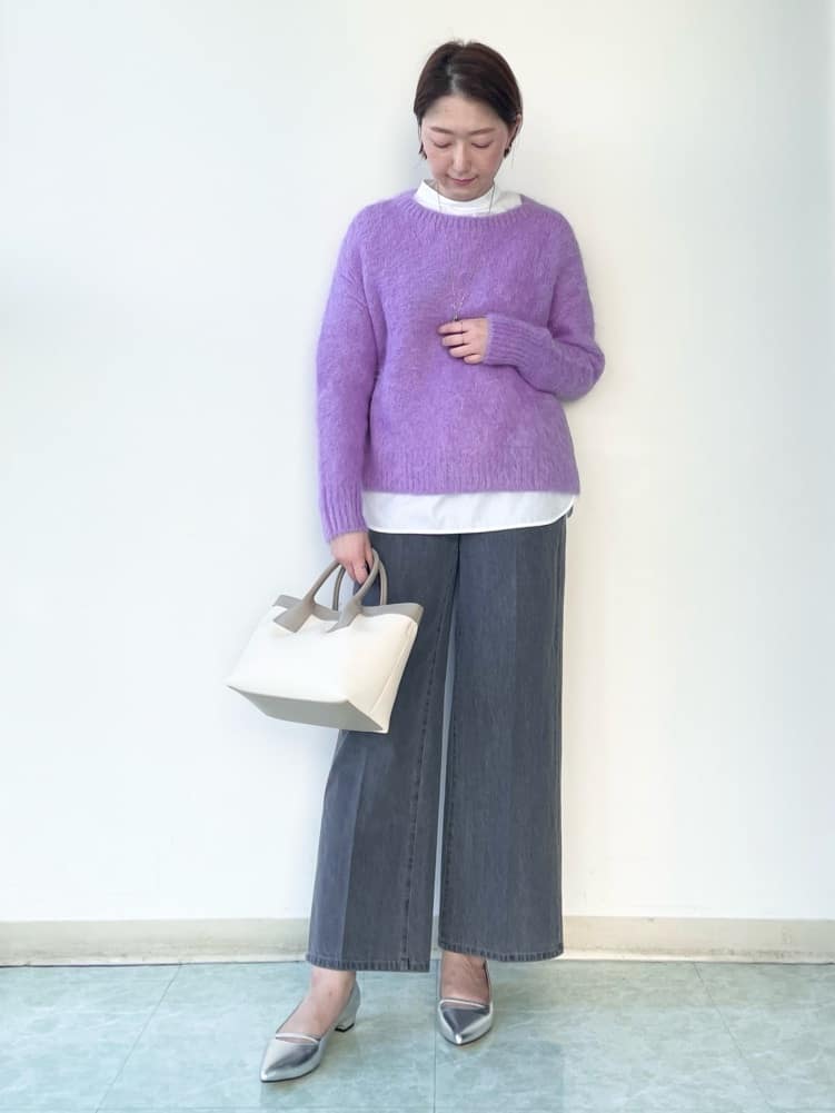 aliceさんの「UNTITLED｜【ゆったり】アルパカ混シャギーニット」を使ったコーディネート