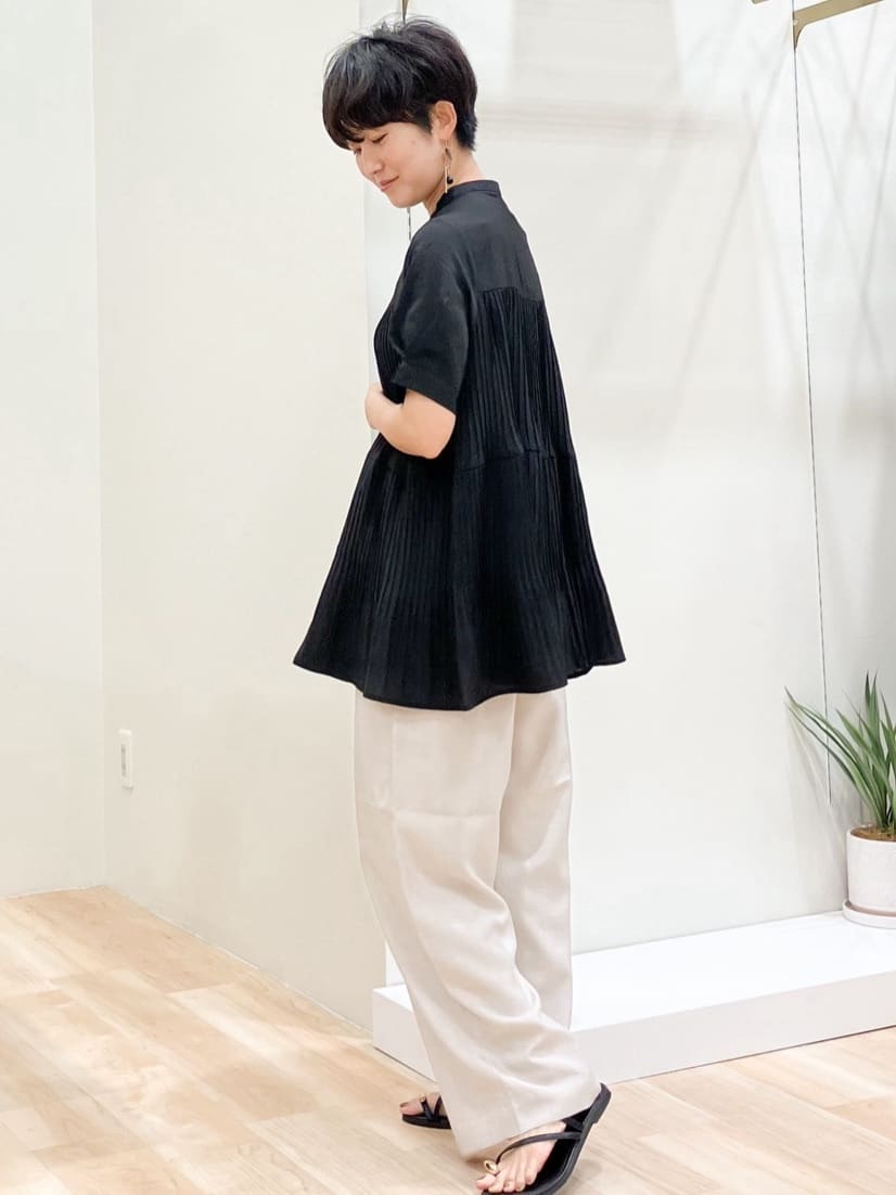 Keiさんの「grove｜【体型カバー】ラフに着たい　ティアードプリーツブラウス」を使ったコーディネート