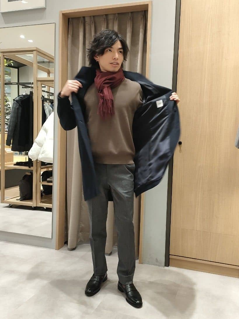 nobuさんの「TAKEO KIKUCHI｜【オフィスカジュアル対応】ドレス チノパンツ」を使ったコーディネート