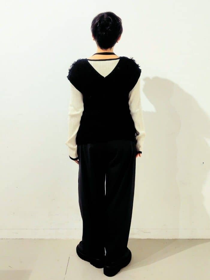 kodamaさんの「THE SHOP TK｜◆テープヤーンベスト」を使ったコーディネート