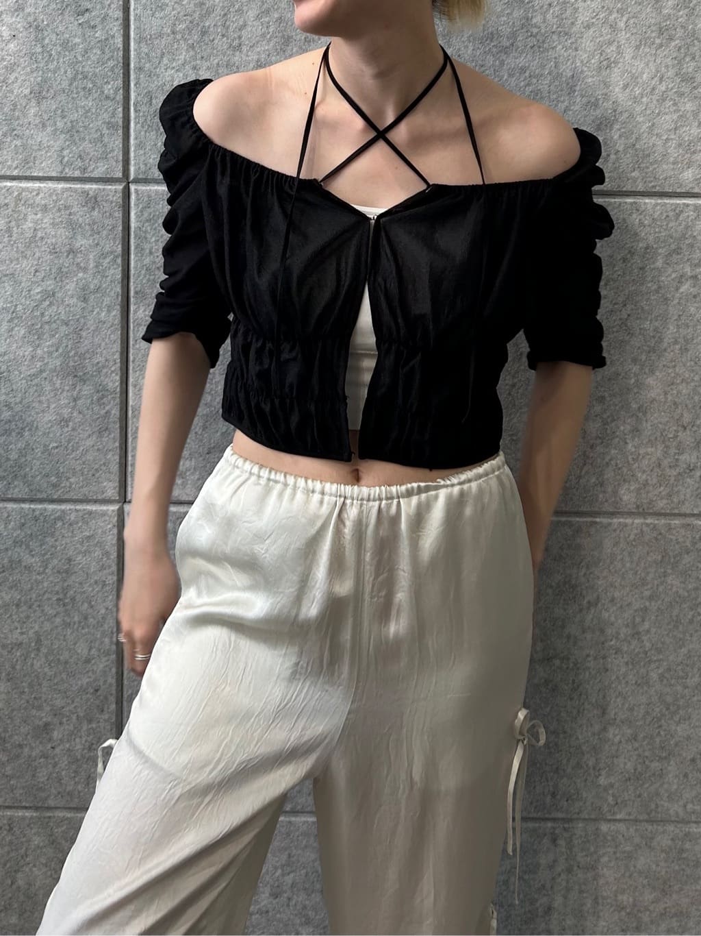 honoka Aさんの「CODE A｜ribbon easy pants」を使ったコーディネート