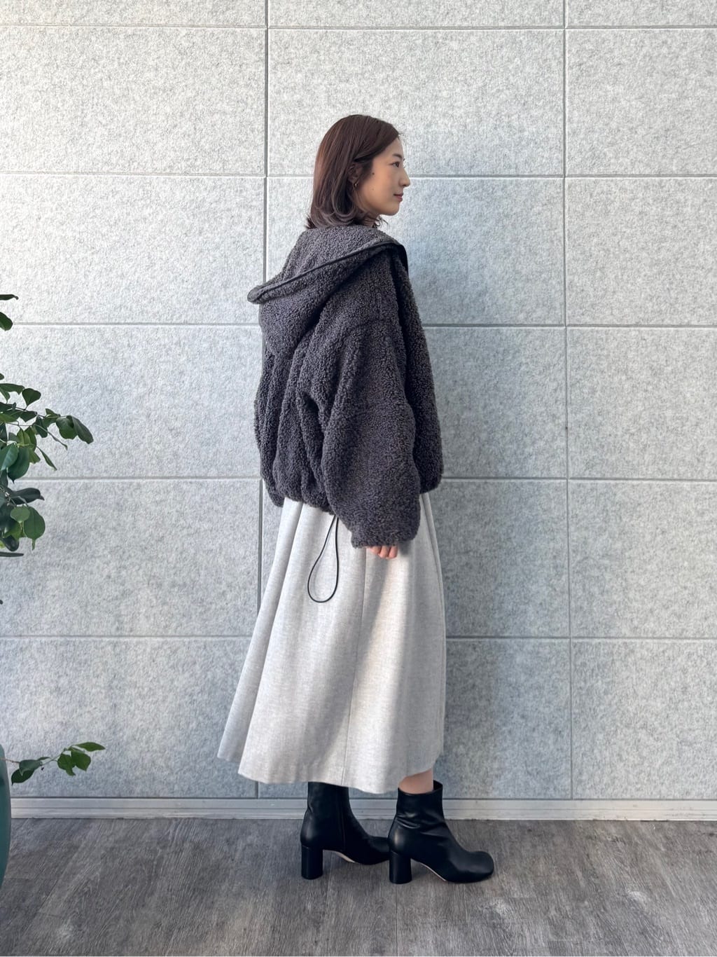 uchi__yamaさんの「CODE A｜boa hoodie blouson」を使ったコーディネート