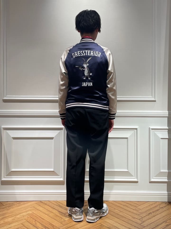 橋本さんの「DRESSTERIOR｜【MonoMax4月号掲載】ピストルラビット スカジャン」を使ったコーディネート