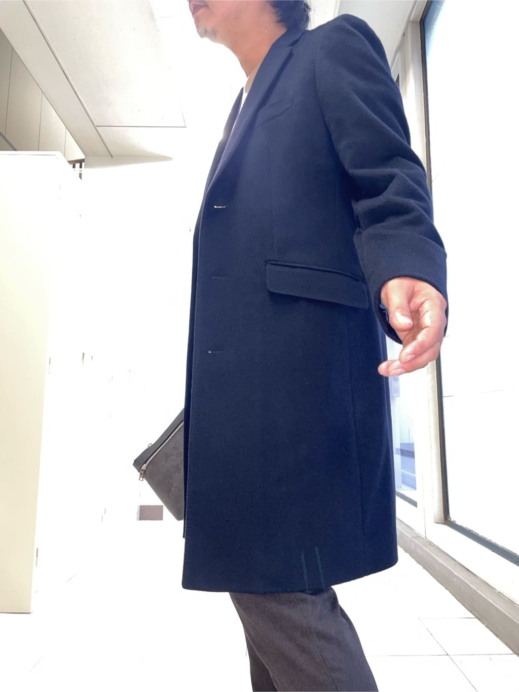 MAKOTO AIさんの「TAKEO KIKUCHI｜ウールカシミヤブレンド チェスターコート」を使ったコーディネート