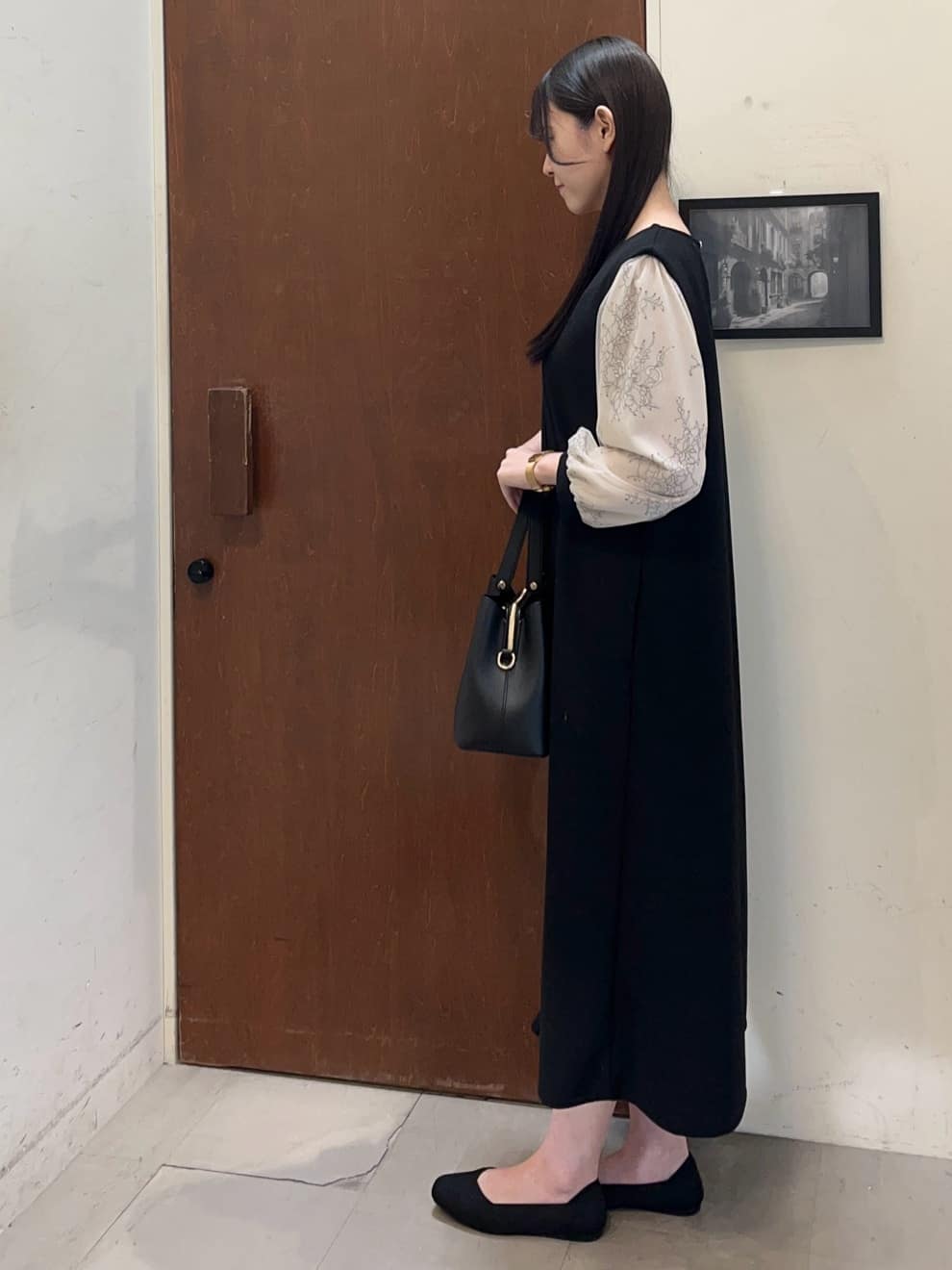 ふーちゃんさんの「SHOO･LA･RUE｜◆【高レビュー】洗えてサラサラ ニットパンプス」を使ったコーディネート