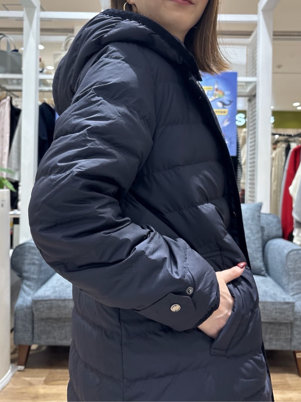 risaさんの「Dessin｜【撥水・2WAY】ミュラーダウンコートロング丈」を使ったコーディネート