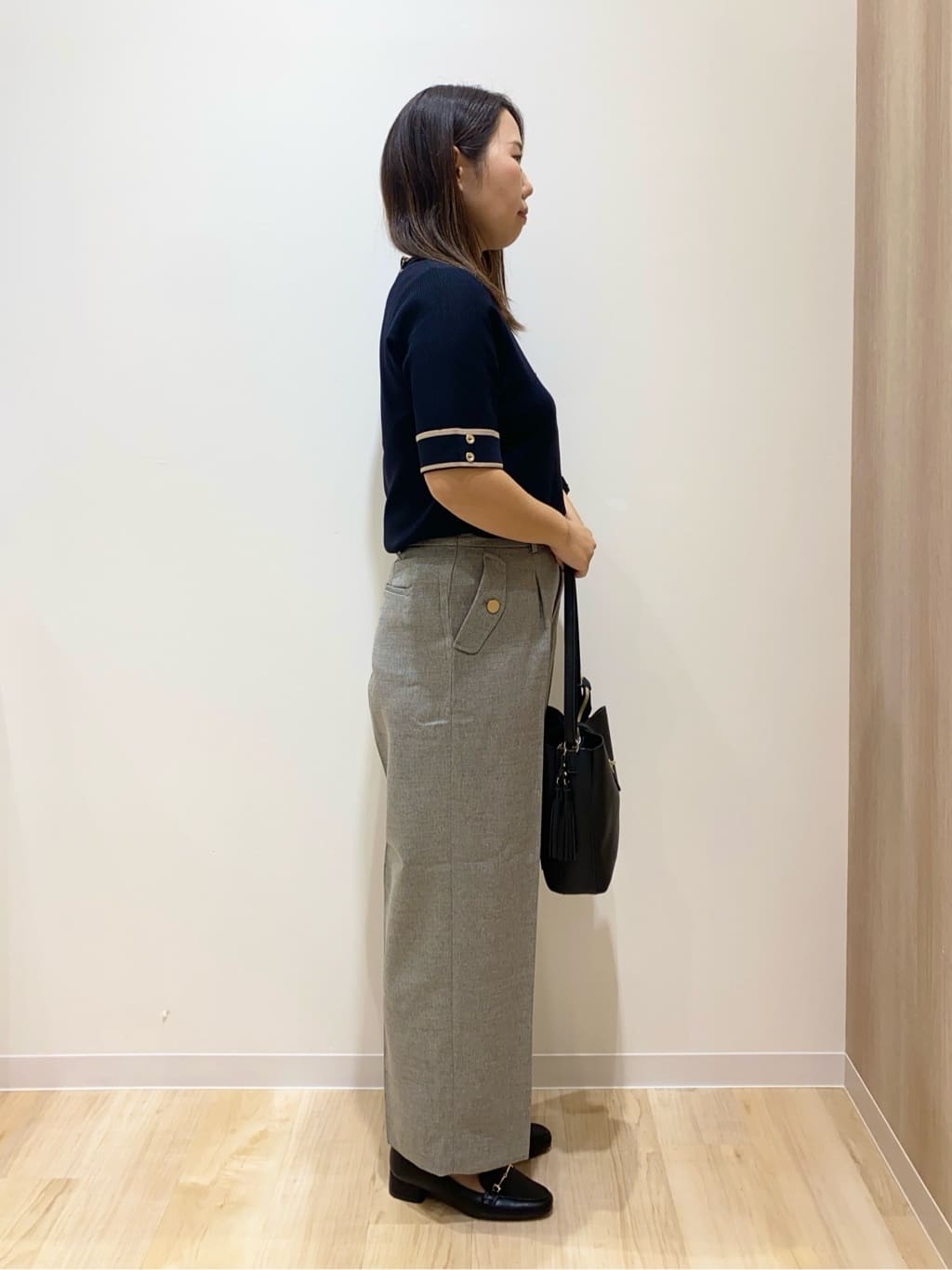 HANAさんの「grove｜【洗える】着回し優秀！フラップポケットワイドパンツ」を使ったコーディネート