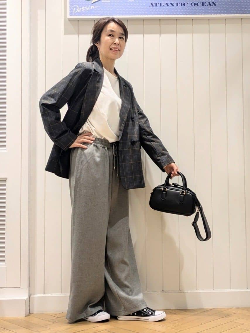 keikoさんの「Dessin｜【洗える】ダブルブレストジャケット」を使ったコーディネート