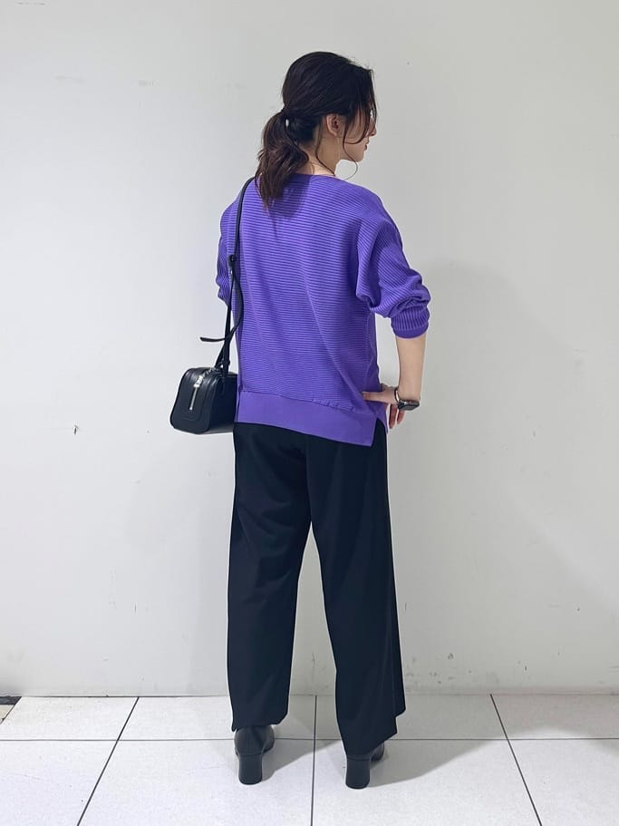そんさんの「INDIVI｜【洗える／体型カバー】美シルエットニット」を使ったコーディネート