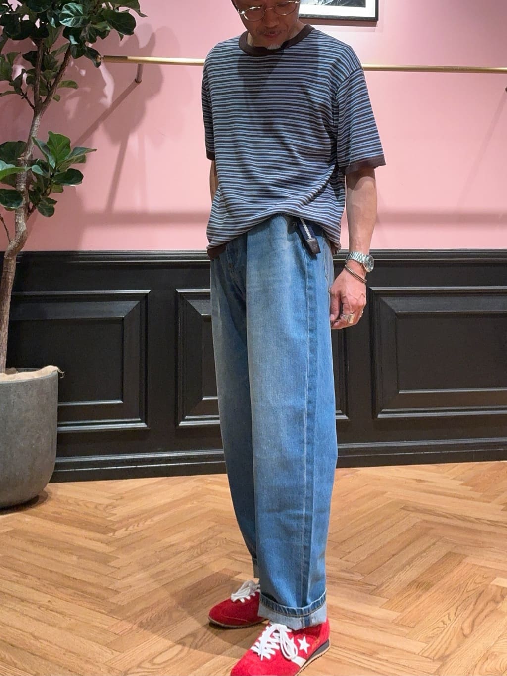 torigoeさんの「DRESSTERIOR｜ストレッチメッシュベルト」を使ったコーディネート