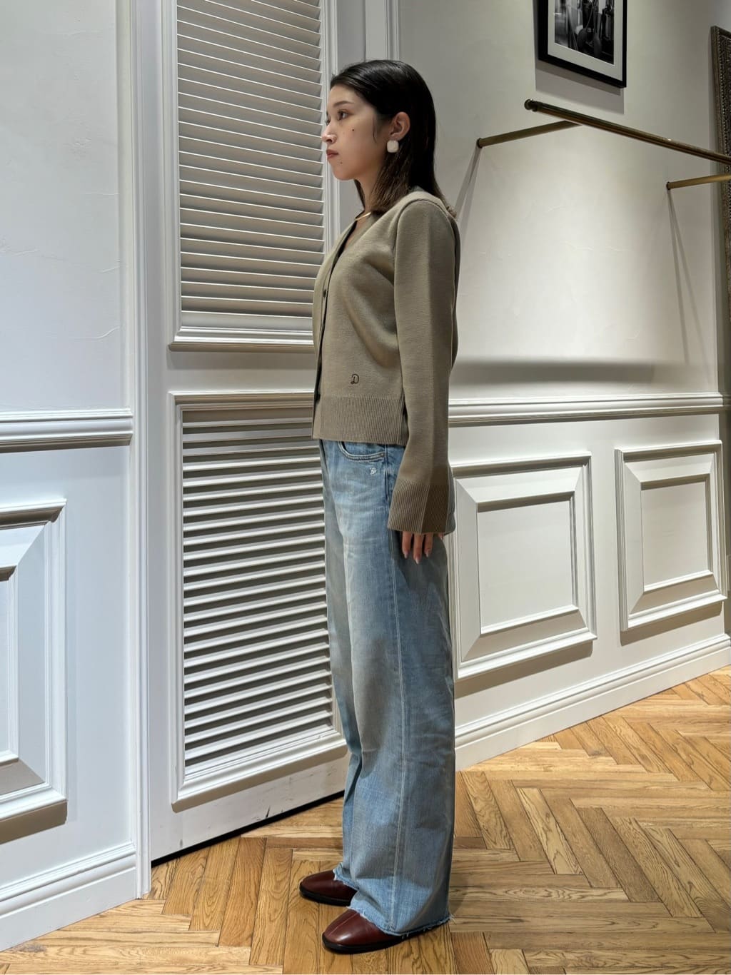 Mgmさんの「DRESSTERIOR｜◆ミラノリブカーディガン」を使ったコーディネート