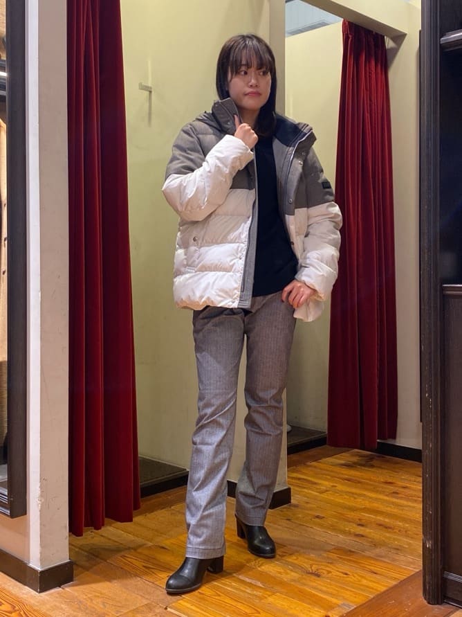 かわぴーさんの「TAKEO KIKUCHI｜【Made in JAPAN】播州織 ヘリンボン ストレート パンツ」を使ったコーディネート