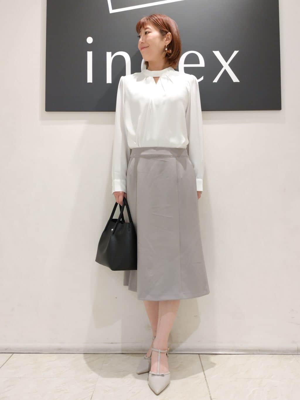 n.さんの「index｜◆《通勤／セットアップ対応》多機能ノーカラージャケット【洗濯機洗い可／防シワ／抗ピル／ストレッチ】」を使ったコーディネート