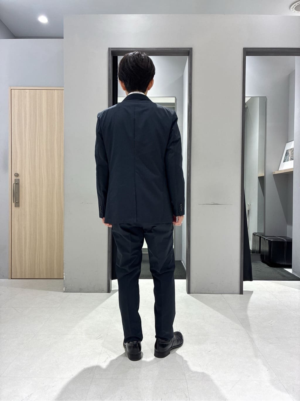 わいずみさんの「TAKEO KIKUCHI｜【抗菌防臭】COOL DOTS（R）ドビープリント ジャケット」を使ったコーディネート
