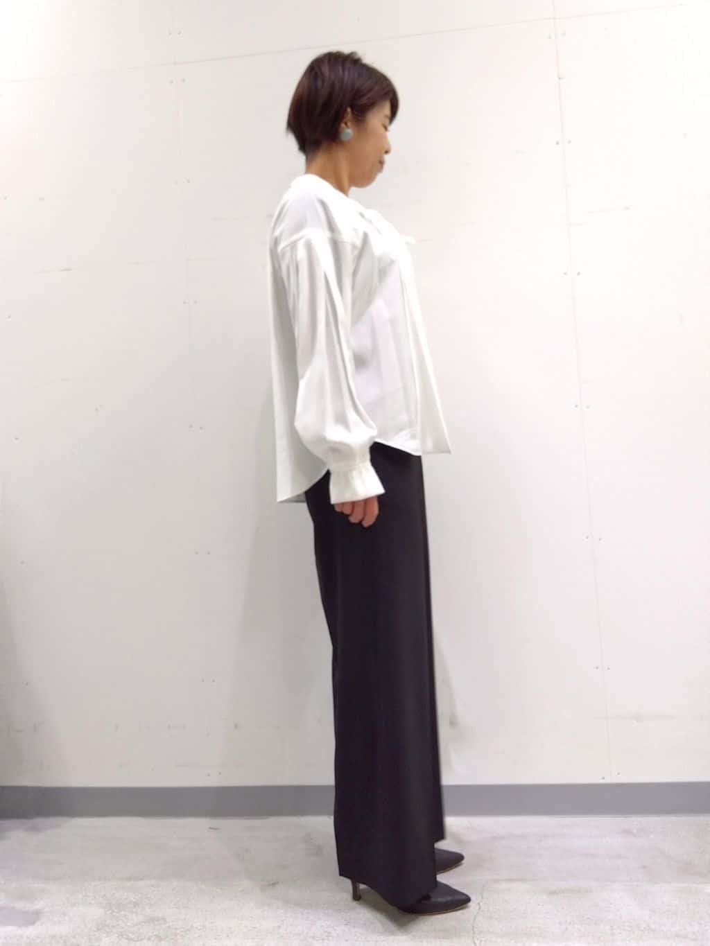 Kさんの「INDIVI｜【洗える／UVケア／スーツ】ストレッチワイドパンツ」を使ったコーディネート