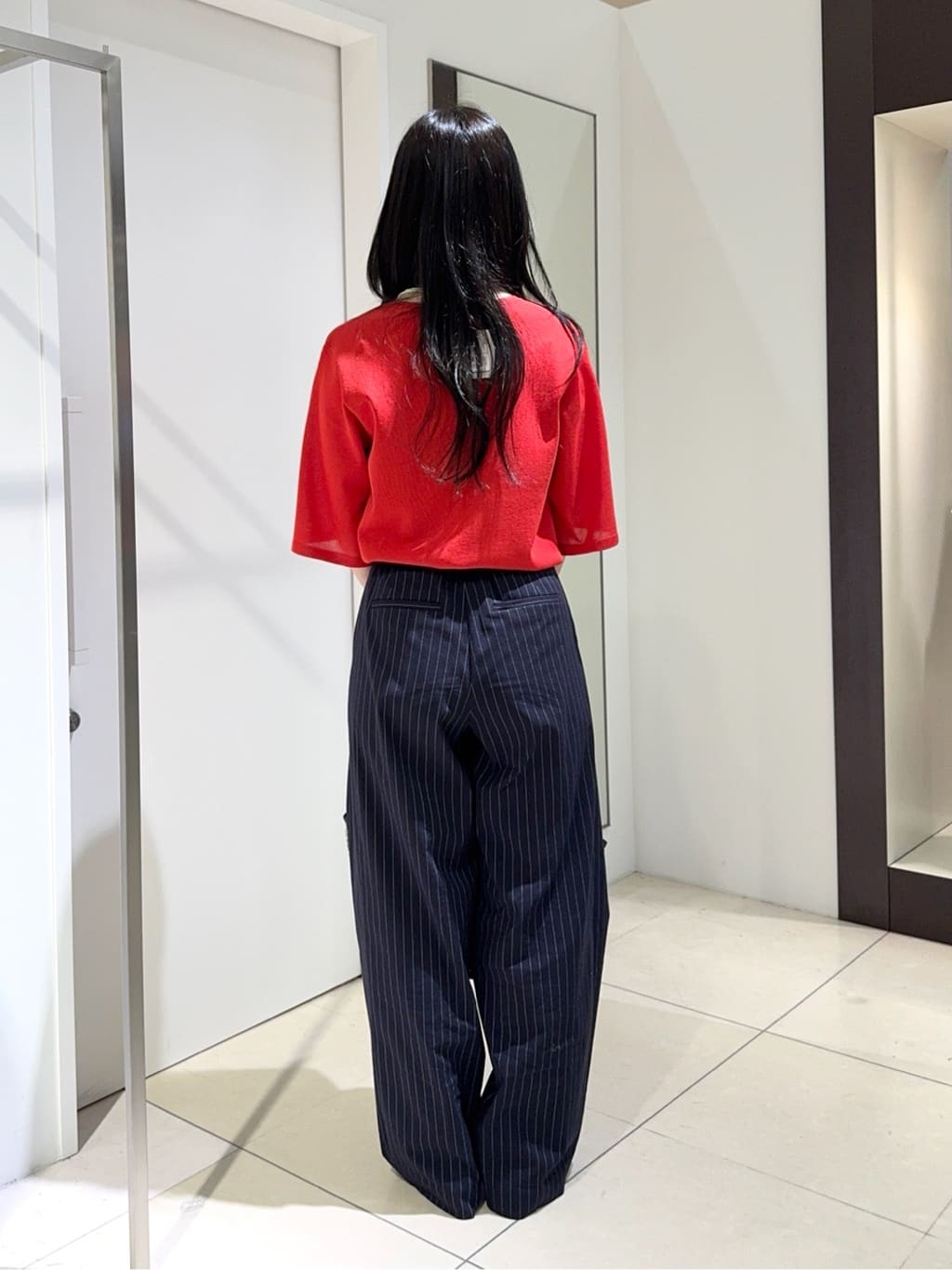 kaoruさんの「UNTITLED｜◆【清涼感/二の腕カバー】シアープルオーバーニット」を使ったコーディネート